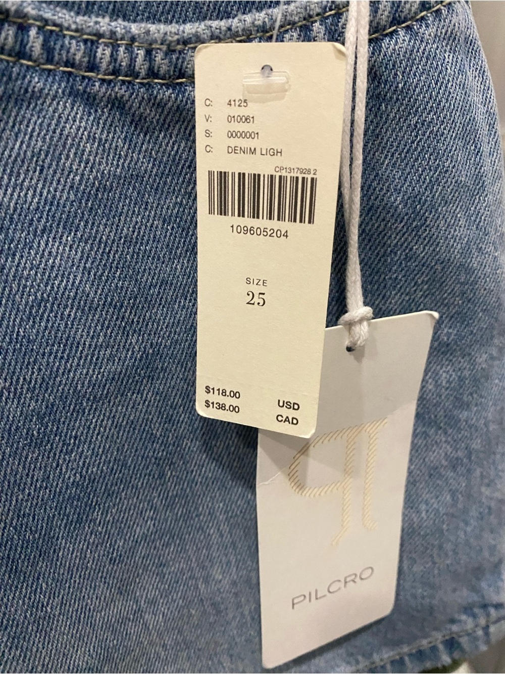 NWT Anthropologie Pilcro Light Blue Denim Jean Shorts - Picture 5 of 5